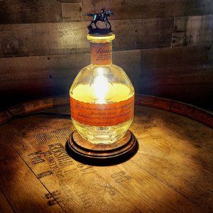 Blanton's bourbon bottle lamp
